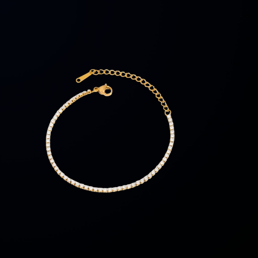 ÉCLATINE Chic Tennis Bracelets | 4-Piece Lightweight Set