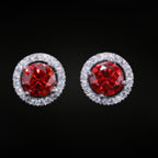 + NEW COLORS | ÉCLATINE | Prism Halo Stud Earrings (1ct, 2ct)