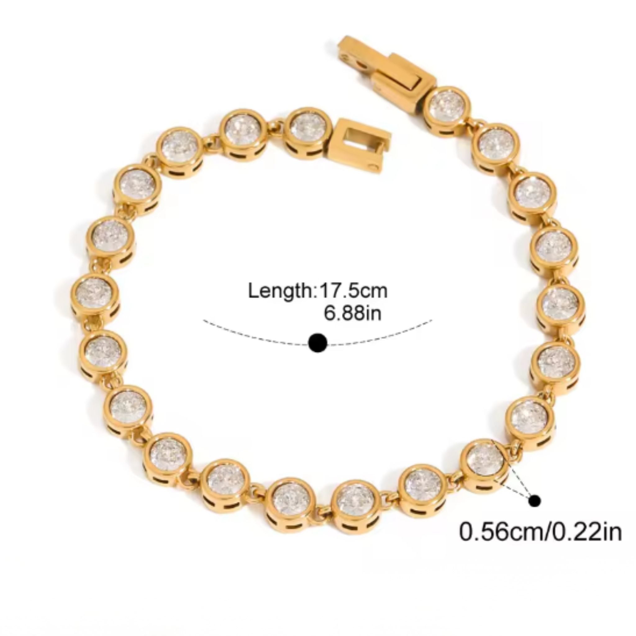 ÉCLATINE Bezel Tennis Bracelets | 2-Piece-Set