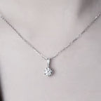 ÉCLATINE Box Chain 2 ct Moissanite Necklace