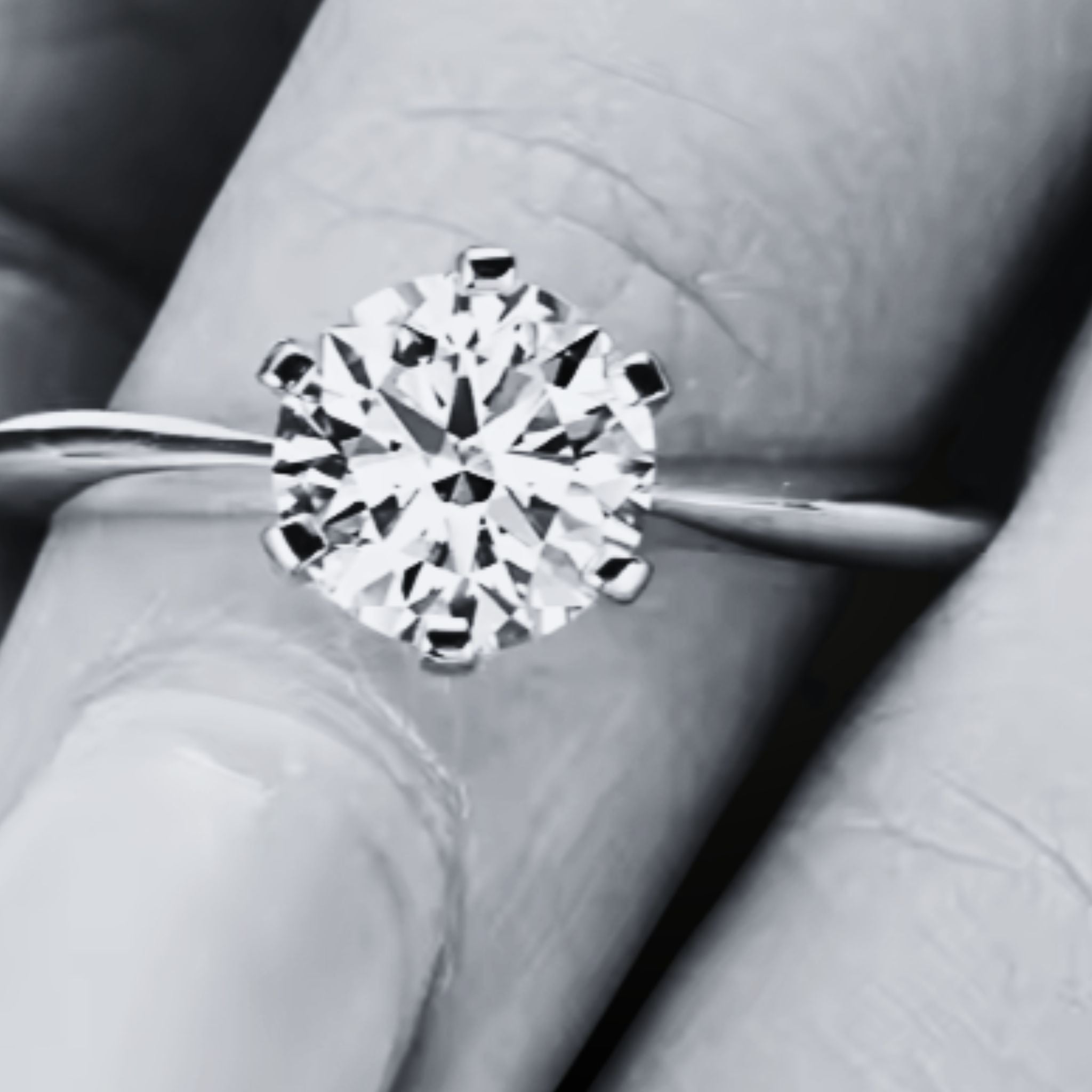 ÉCLATINE Will You Marry Me Classic 3.0ct Moissanite Solitaire Engagement Ring (925 Silver)