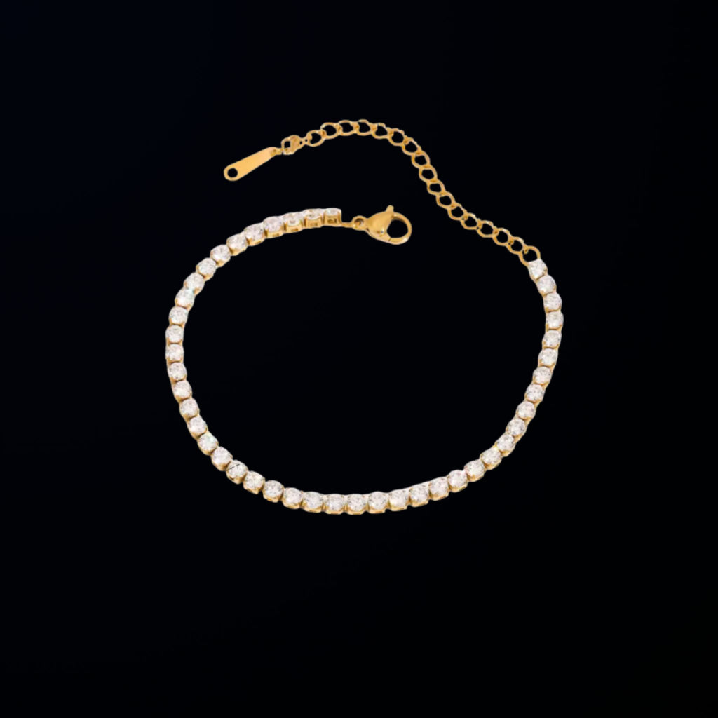 ÉCLATINE Chic Tennis Bracelets | 4-Piece Lightweight Set