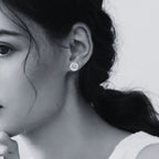 ÉCLATINE 1.0CT Halo Moissanite Stud Earrings