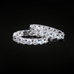 🎁Grand Opening Special | ÉCLATINE Inside-Out Moissanite Hoop Earrings (925 Sterling Silver · White/Yellow Gold Plated)