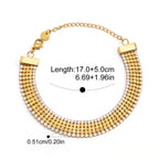 ÉCLATINE Chic Tennis Bracelets | 4-Piece Lightweight Set