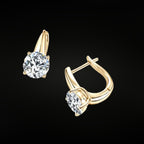 ÉCLATINE Luxe 2ct Moissanite Sparkle Earrings