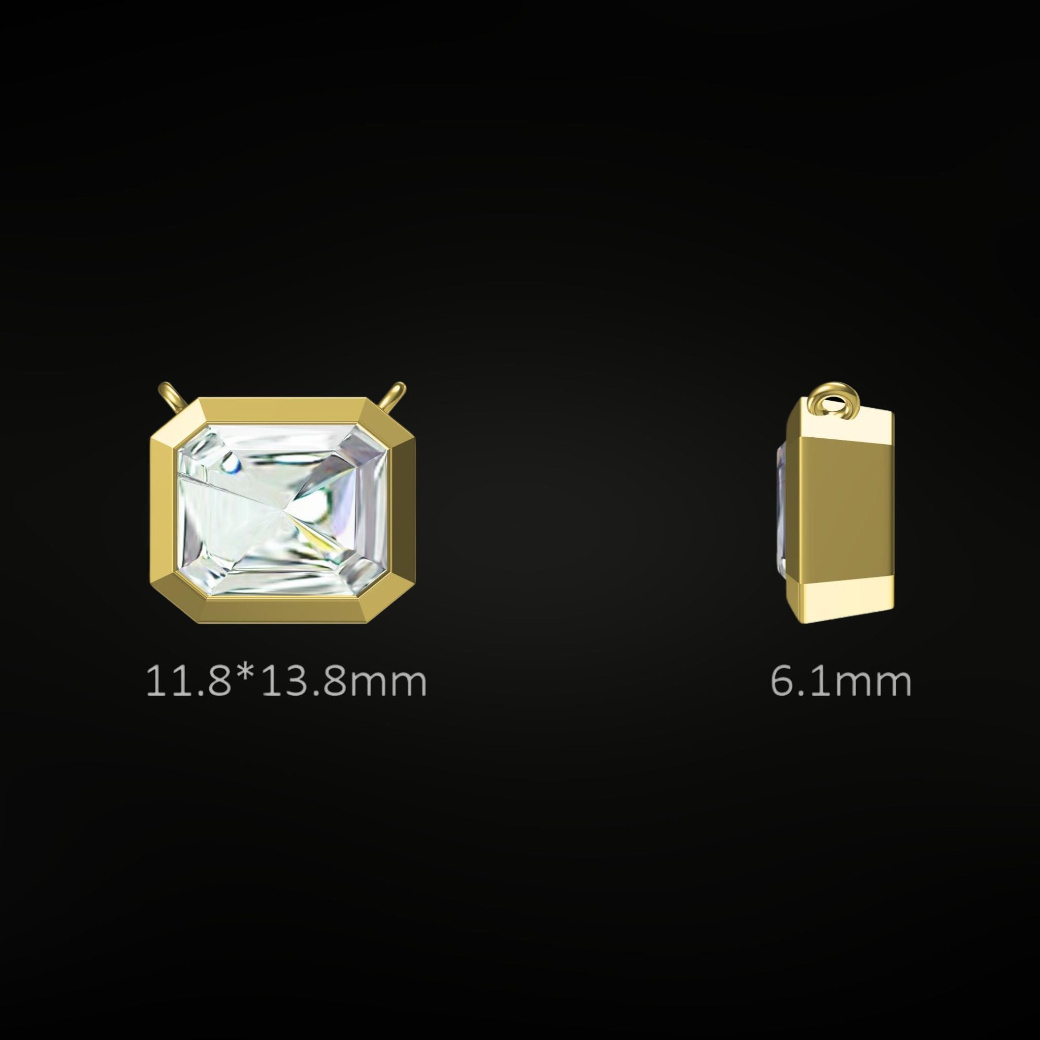 ÉCLATINE Made | 4CT LUMIÈRE Signature Bezel Necklace