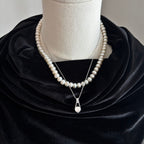 ÉCLATINE 8mm(2ct) Moissanite Trapeze Pendant Necklace – White Gold Plated