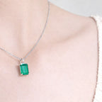ÉCLATINE Prism Emerald-Cut Color Gem Necklace