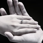 ÉCLATINE Will You Marry Me Classic 3.0ct Moissanite Solitaire Engagement Ring (925 Silver)