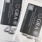 ÉCLATINE Trio 3-Stone Moissanite Earrings (925 Silver · White Gold Plated)