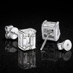 •ÉCLATINE Classic Emerald Cut Studs Earrings (5×7mm / 6×8mm)
