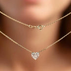 ÉCLATINE | Heart Solitaire Necklace