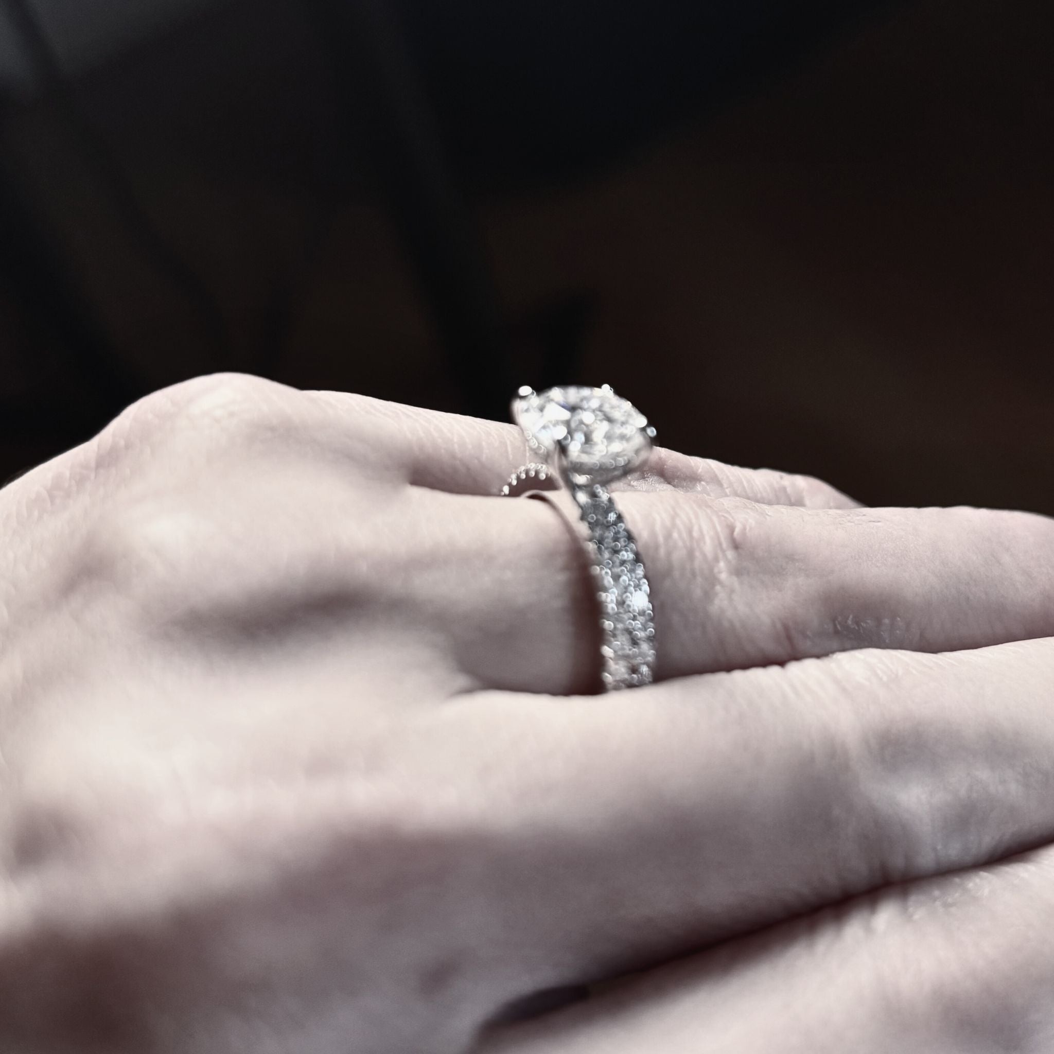 ÉCLATINE Duo: Solitare & Pavé Band