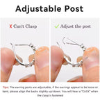 ÉCLATINE  2.76ct D Color VVS1 Moissanite Hoop Earrings · 925 Silver