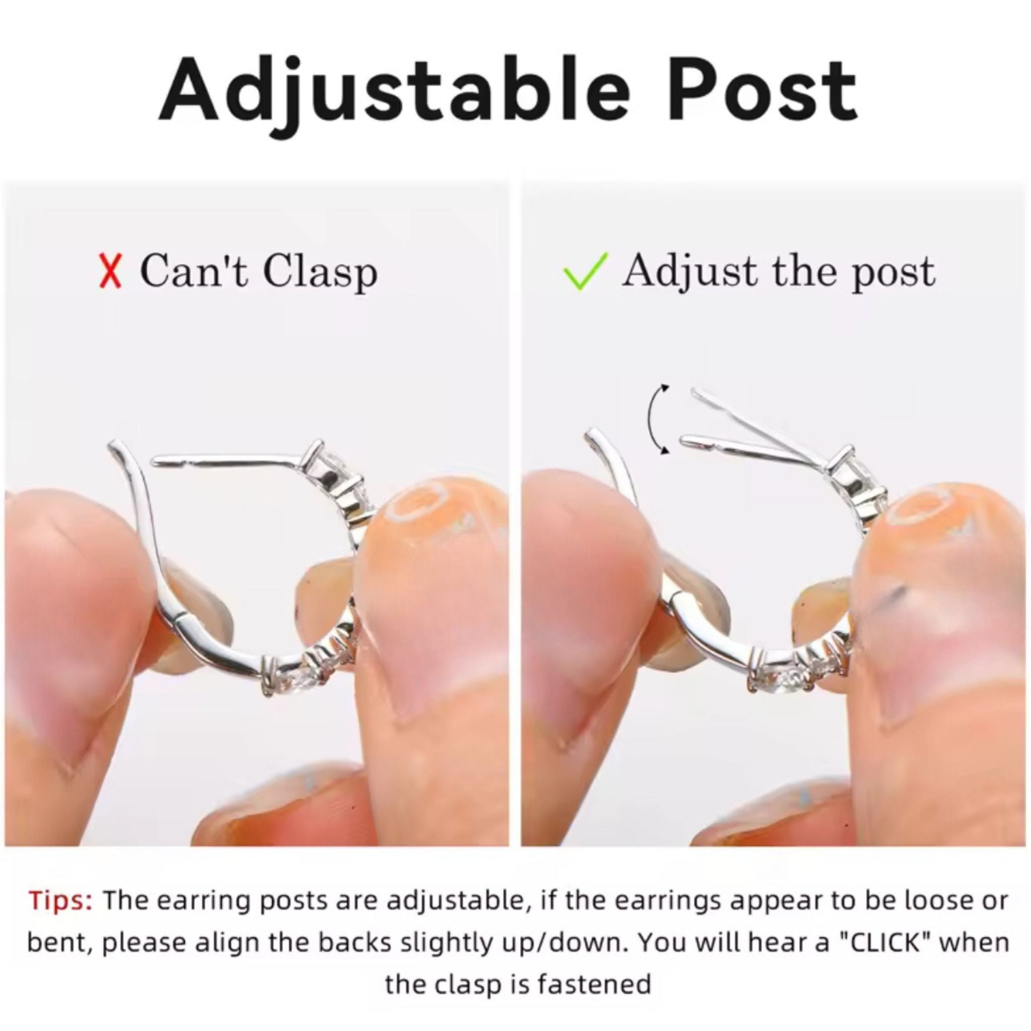 ÉCLATINE  2.76ct D Color VVS1 Moissanite Hoop Earrings · 925 Silver