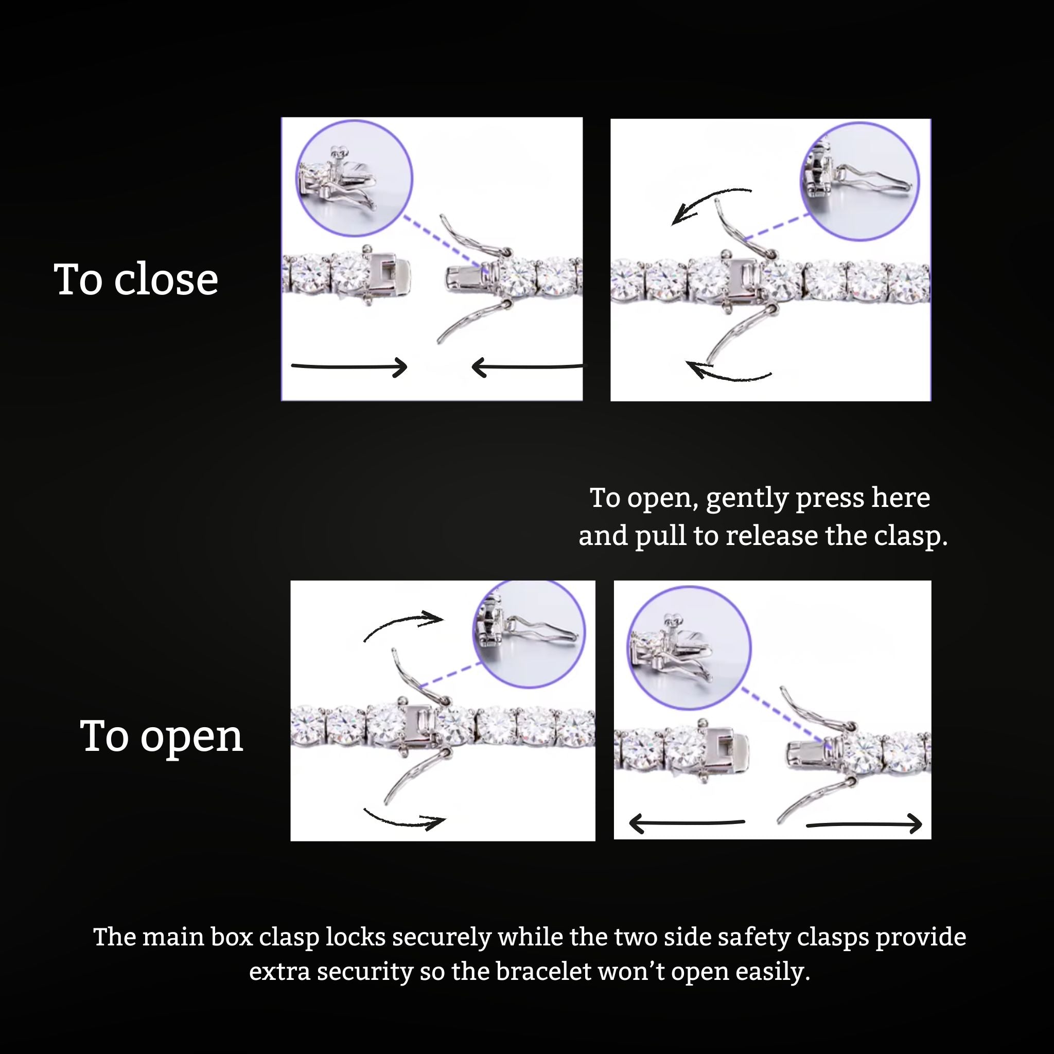 ÉCLATINE Signature Tennis Bracelet 3mm