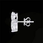 ÉCLATINE Signature Three-Stone Stud Earrings