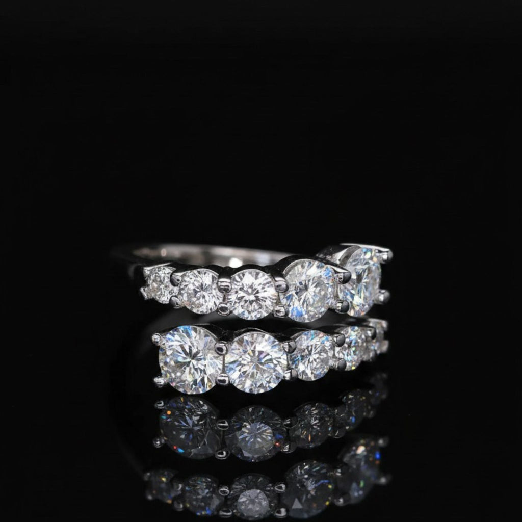 ÉCLATINE Arc Brilliance Multi-Row Ring
