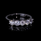 ✔️Editor’s Pick  | ÉCLATINE 5-Stone Half Band Ring