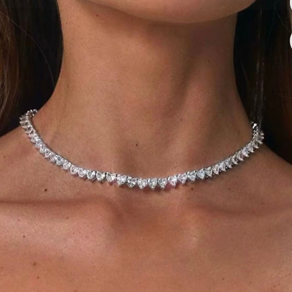 [Trending] ÉCLATINE Heart Tennis Necklace