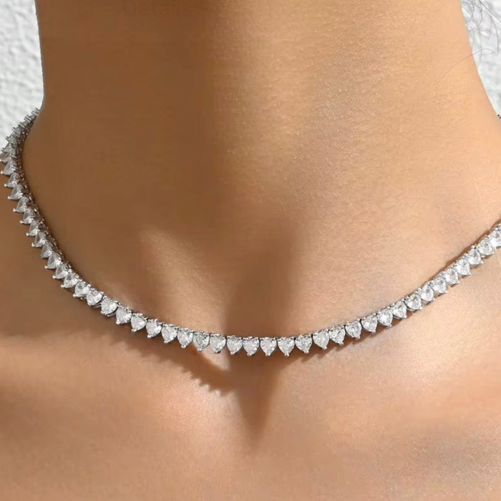 [Trending] ÉCLATINE Heart Tennis Necklace