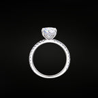 ÉCLATINE Classic 2.0CT Moissanite Solitaire Ring (925 Silver, Gold Plated)