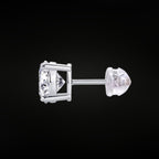 ÉCLATINE Classic 0.5 ct  Moissanite Stud Earrings (925 Silver · 4-Prong)