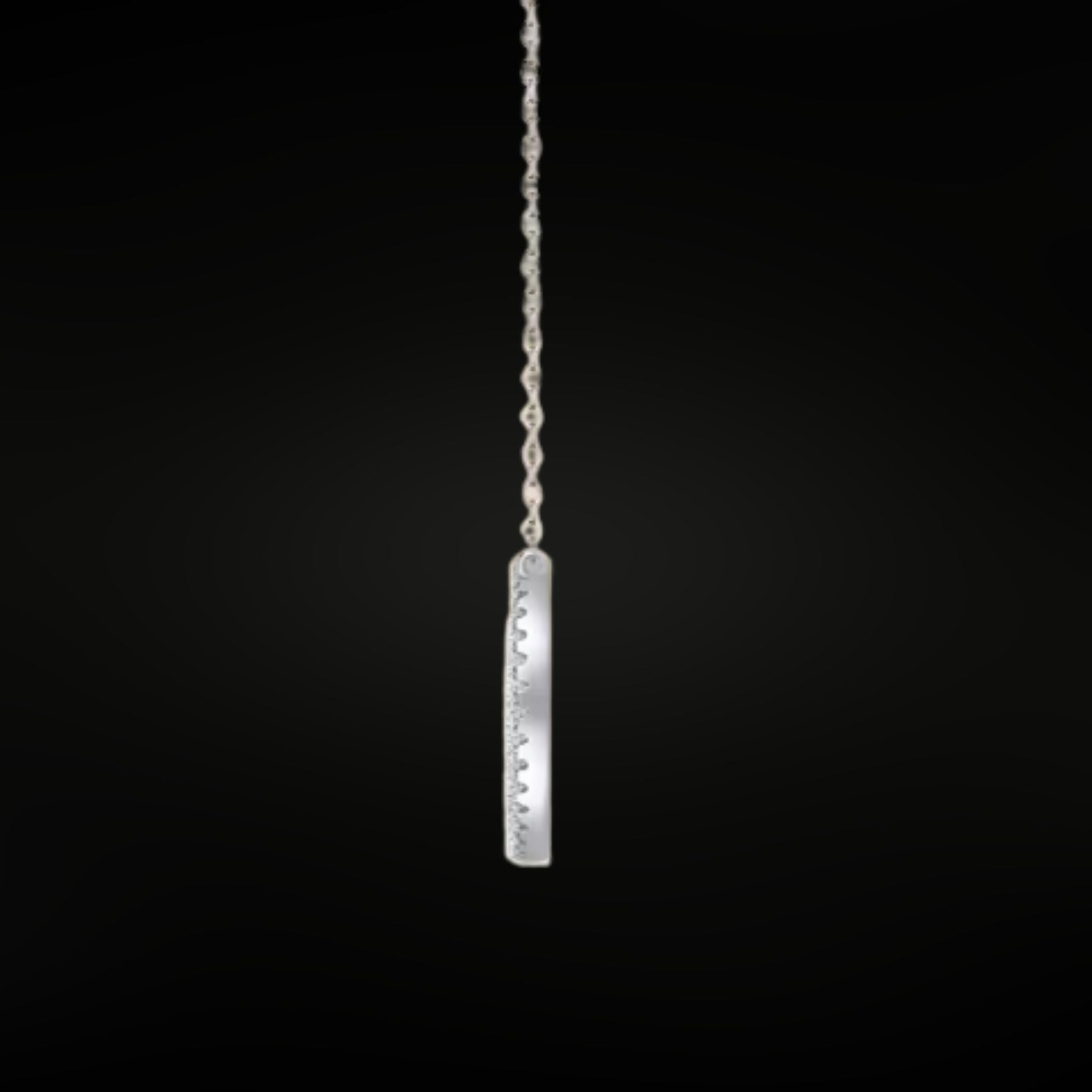 ÉCLATINE Love Open Circle Pendant Necklace (925 Silver · White Gold Plated)