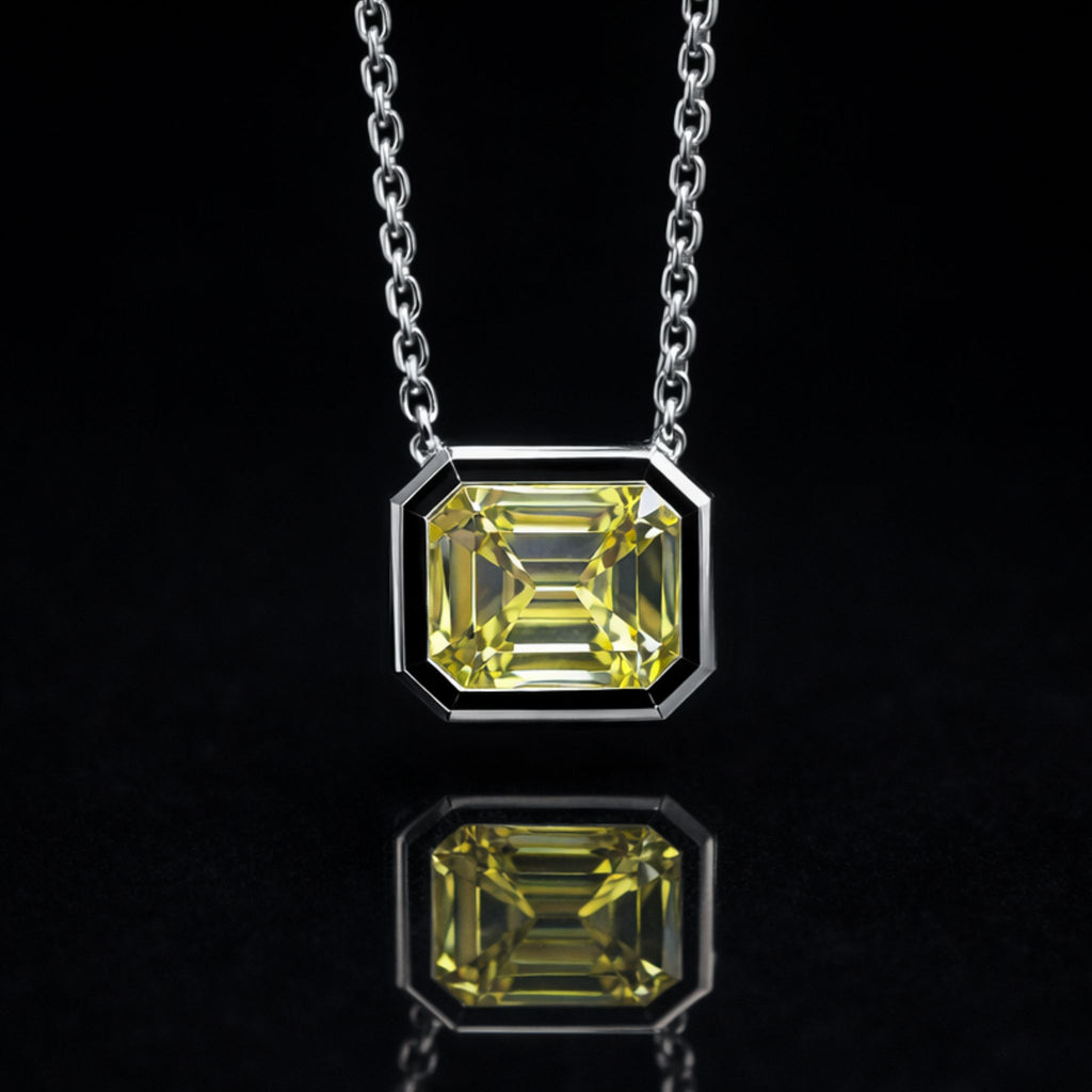 ÉCLATINE Made | 4CT LUMIÈRE Signature Bezel Necklace