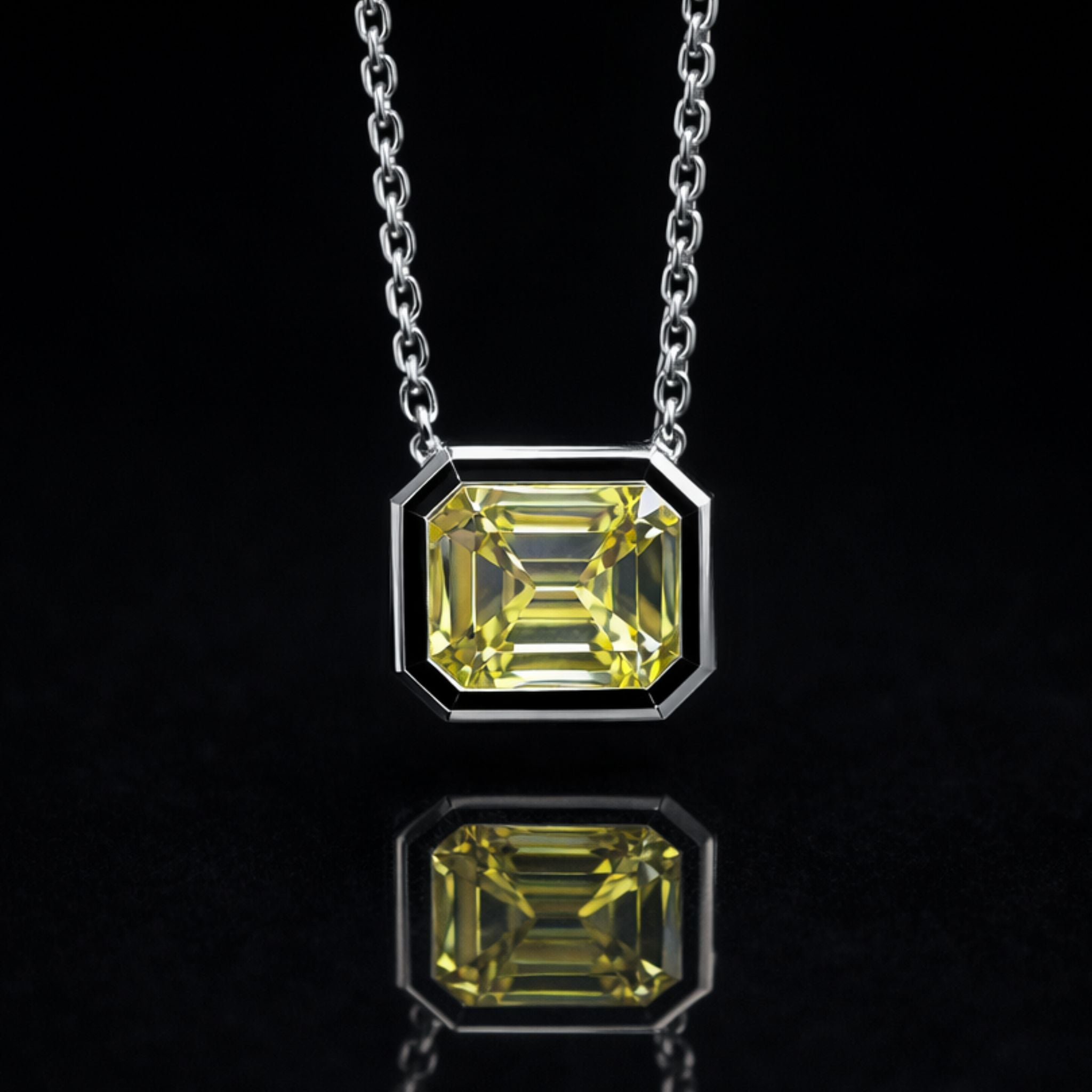 ÉCLATINE Made | 4CT LUMIÈRE Signature Bezel Necklace
