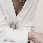 A year-end party essential- Golden Sphere Necklace and Bracelet set