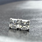 ÉCLATINE Classic Asscher Cut Stud Earrings (approx. 2ct Each)