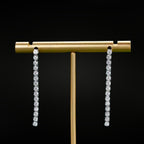 ÉCLATINE  1.80ct Moissanite 40mm Drop Earrings