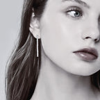 ÉCLATINE  1.80ct Moissanite 40mm Drop Earrings