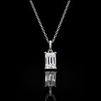 ÉCLATINE Classic Emerald Cut Necklace | 5x7mm(approx. 1ct)