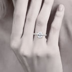 ÉCLATINE Radiant Oval 3ct Engagement Ring