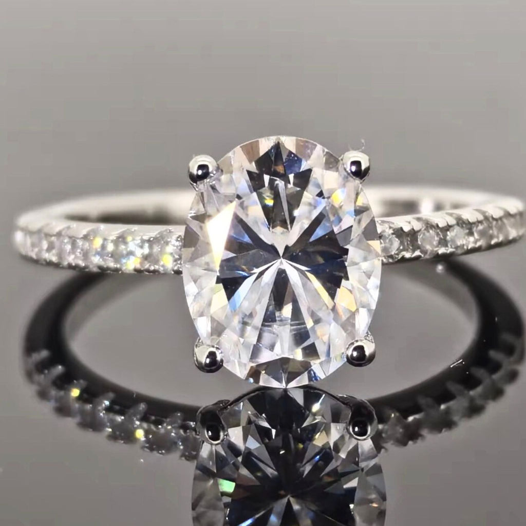 ÉCLATINE Radiant Oval 3ct Engagement Ring