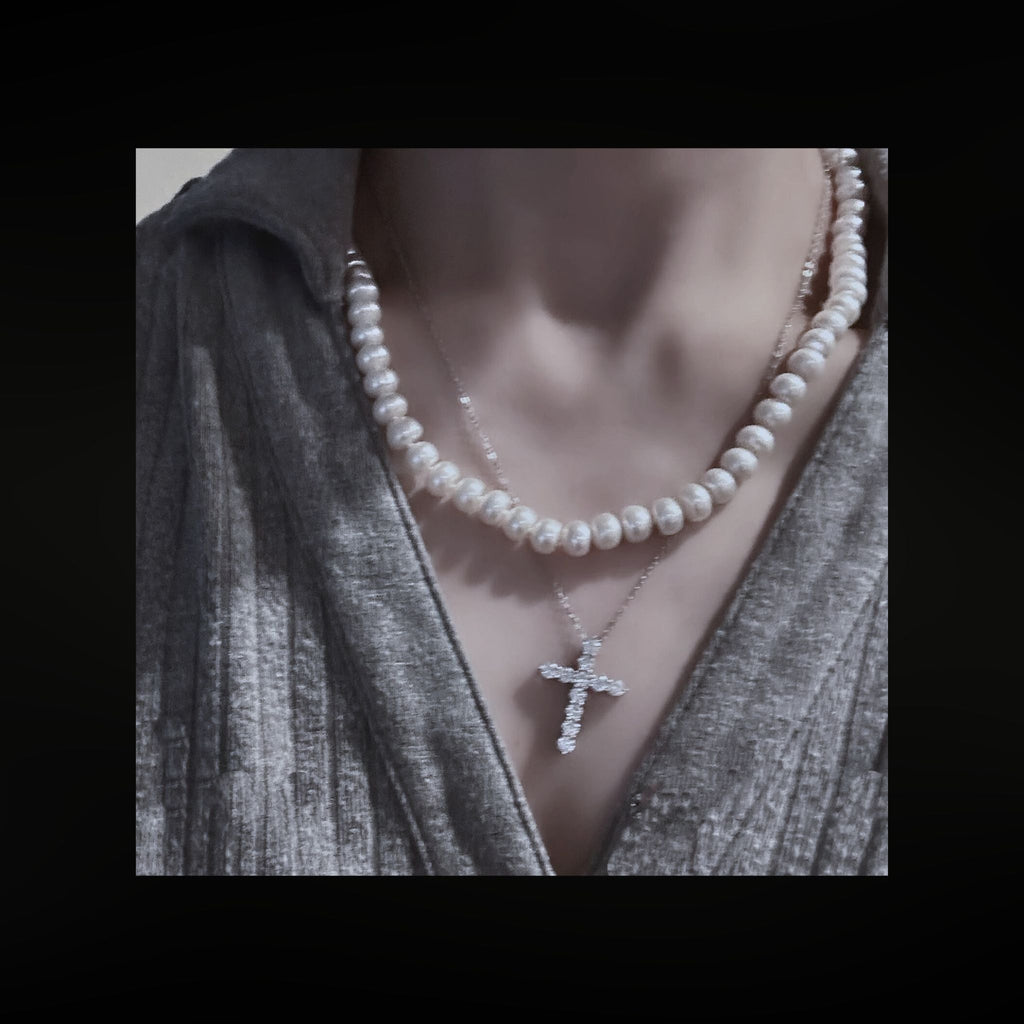 ÉCLATINE The Quiet Luxury Pearl Necklace · 7–8mm 3A Button Pearls