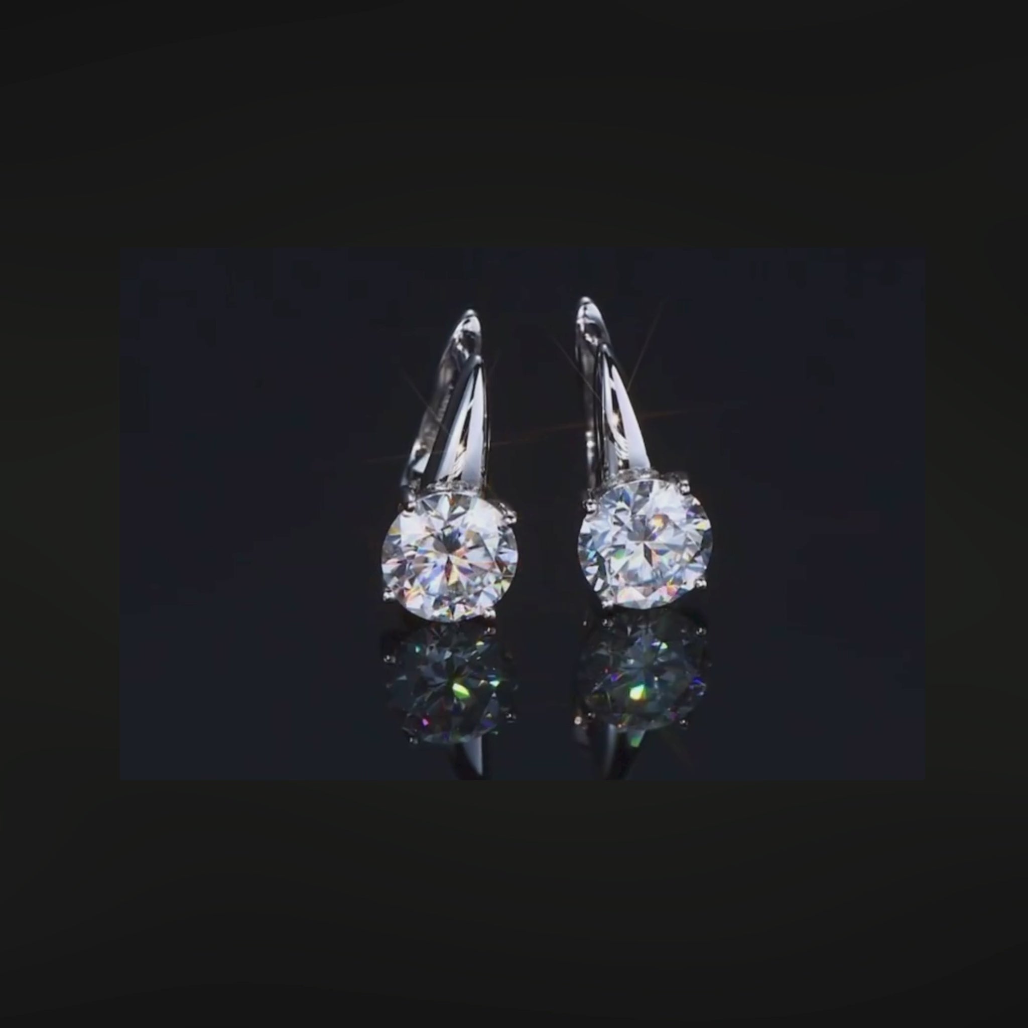 ÉCLATINE Luxe 2ct Moissanite Sparkle Earrings