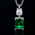 lab emerald necklace