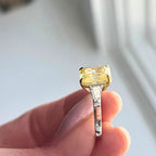yellow moissanite 3ct